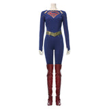 Supergirl Season 5 Kara Kent Uniform Jumpsuit Cloak Belt Boots Halloween Cosplay Costume - Toysoff.com