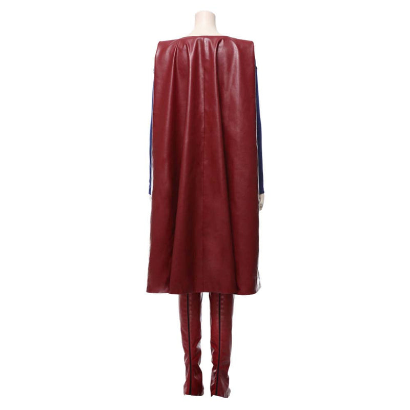 Supergirl Season 5 Kara Kent Uniform Jumpsuit Cloak Belt Boots Halloween Cosplay Costume - Toysoff.com