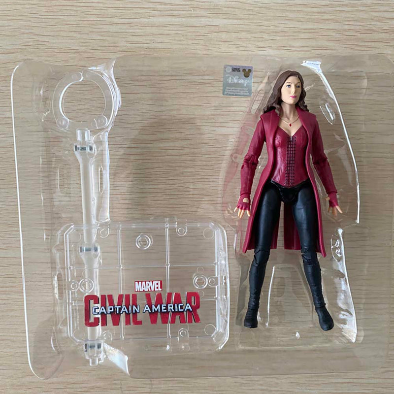 Superhero Scarlet Witch Wanda Django Maximoff Action Figure Model Toy 17cm