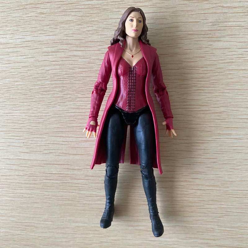 Superhero Scarlet Witch Wanda Django Maximoff Action Figure Model Toy 17cm