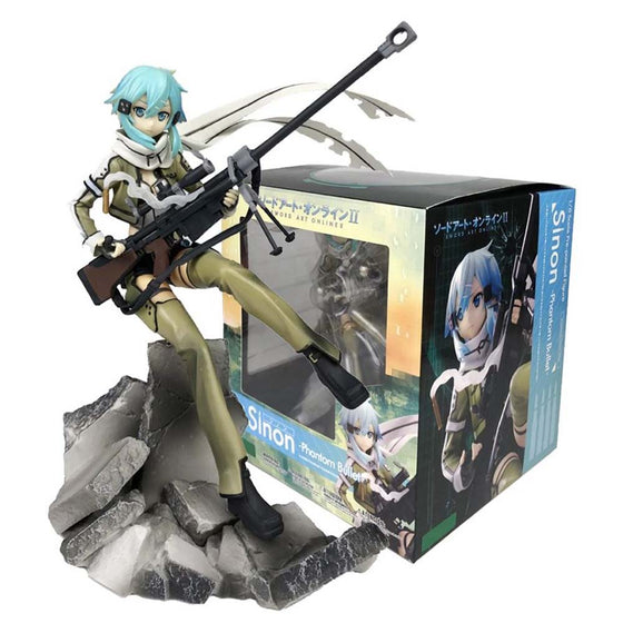 Sword Art Online Asada Shino Action Figure Collectible Model Toy 23cm