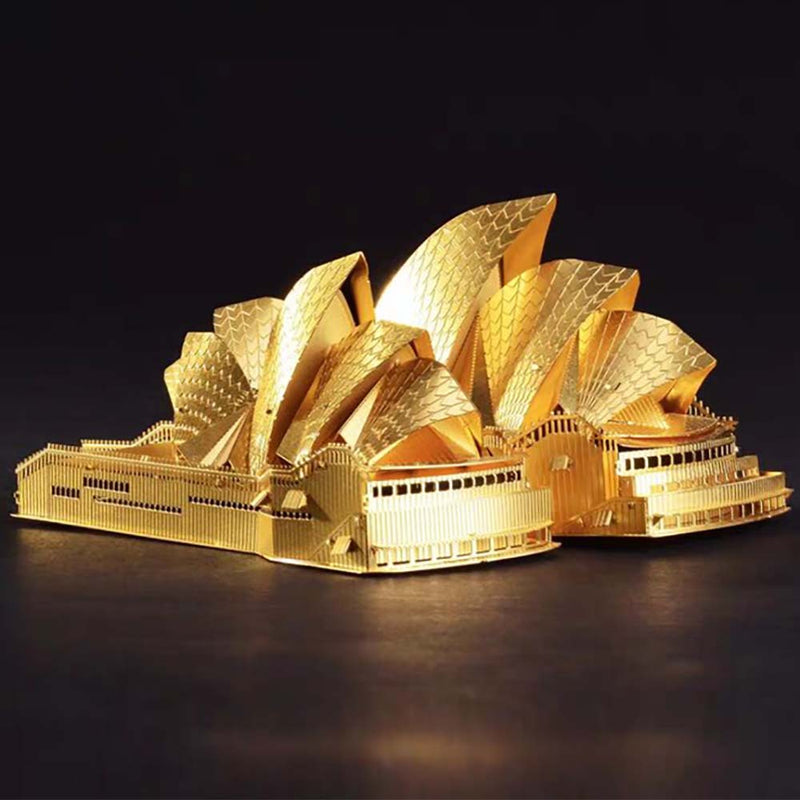 Sydney Opera House 3D Architectural Model Metal Puzzle DIY Assembled Toy - Toysoff.com