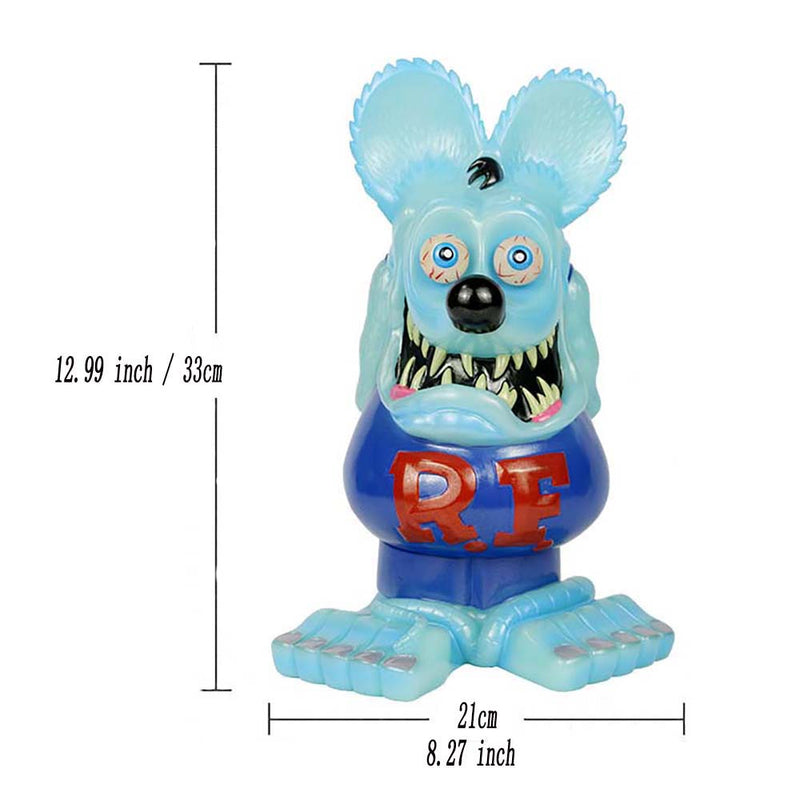 Tales of the Rat Fink Action Figure Big Size Fluorescent Blue 33cm