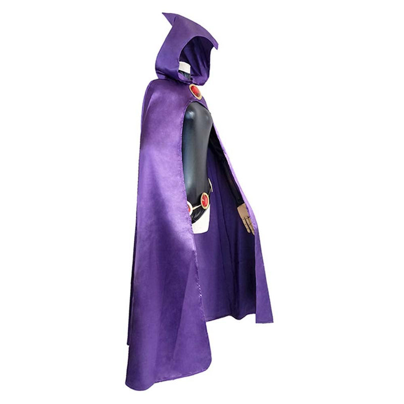 Teen Titans Super Hero Raven Cosplay Costume Halloween Carnival Suit