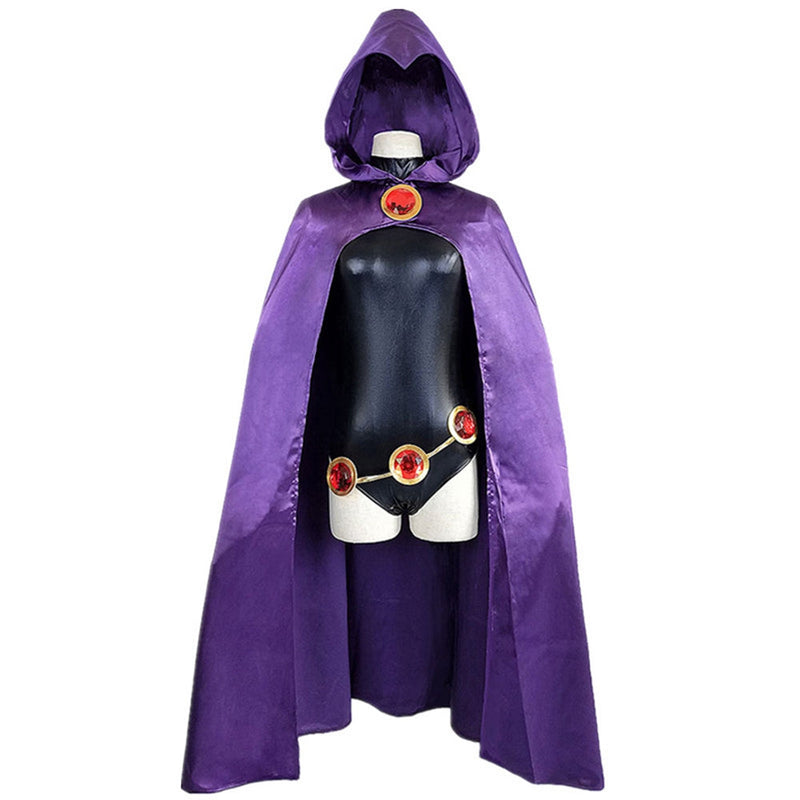 Teen Titans Super Hero Raven Cosplay Costume Halloween Carnival Suit