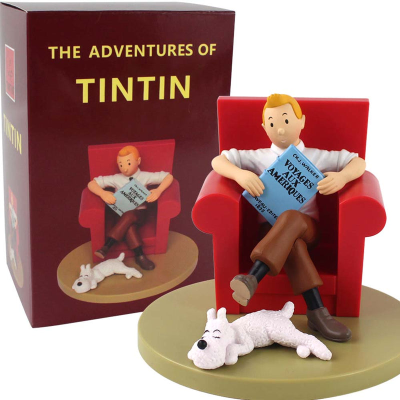 The Adventures of Tintin Sitting Red Sofa Action Figure 15cm