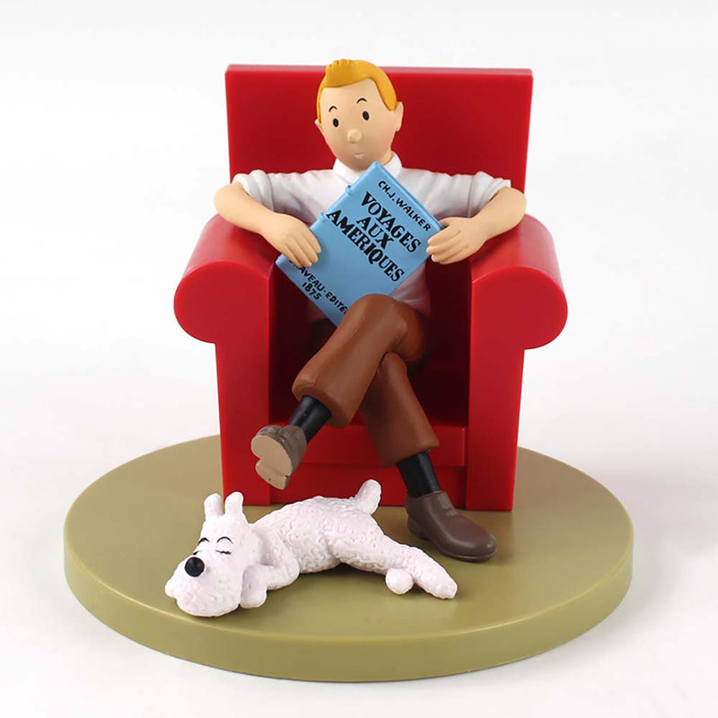 The Adventures of Tintin Sitting Red Sofa Action Figure 15cm