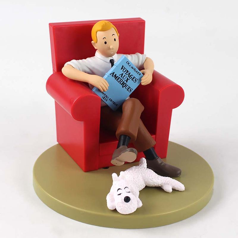 The Adventures of Tintin Sitting Red Sofa Action Figure 15cm