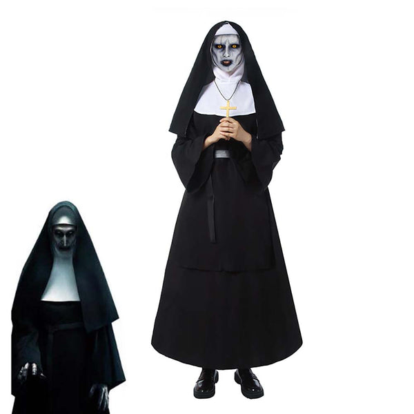 The Conjuring 2 The Nun Cosplay Long Dress Horror Ghost Costume