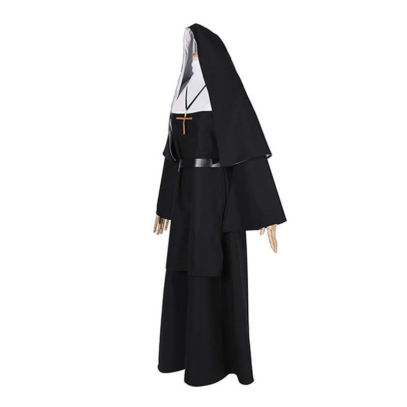 The Conjuring 2 The Nun Cosplay Long Dress Horror Ghost Costume