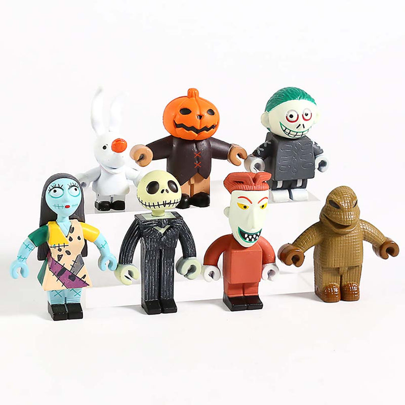 The Nightmare Before Cartoon Action Figure Mini Model Toy 7pcs