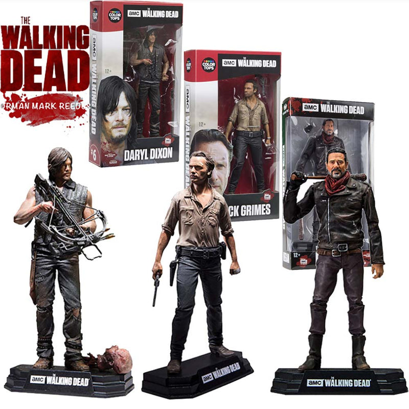 The Walking Dead 10CM Action Figure Collectable Model Daryl Rick Negan - Toysoff.com