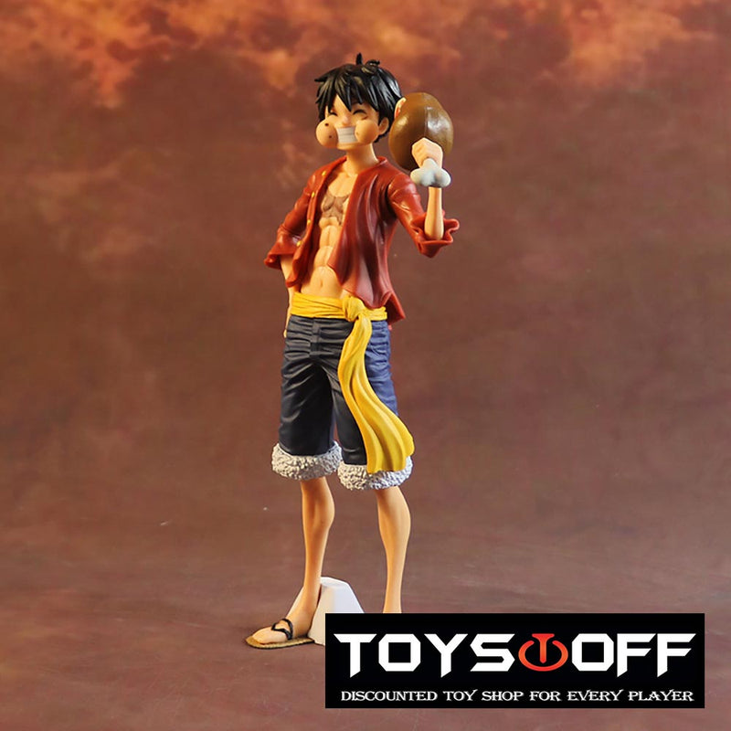 Three Forms Luffy Star Eyes Eat Meat Replaceable Action Figure 18cm