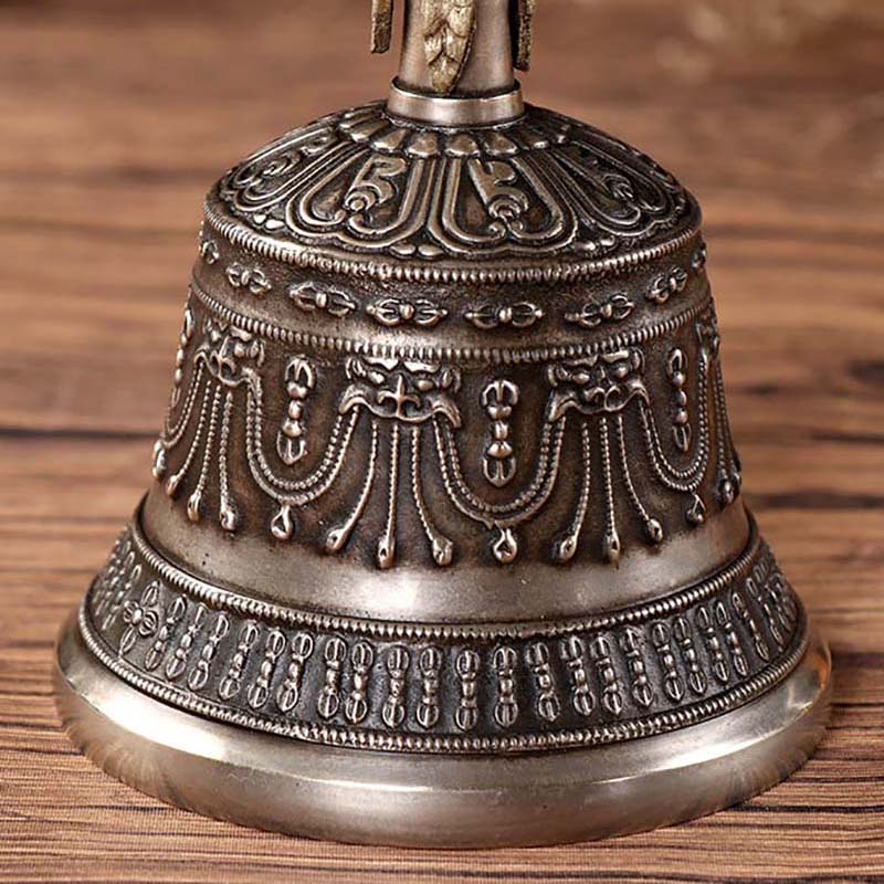 Tibetan Buddhist Jiugu Diamond Bell- Made in Nepal in Brass