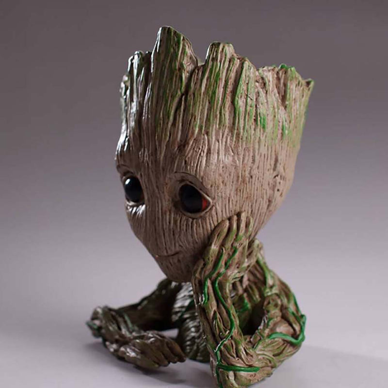 Tree Man Superhero Model Groot Flower Pot Office Creative Gift