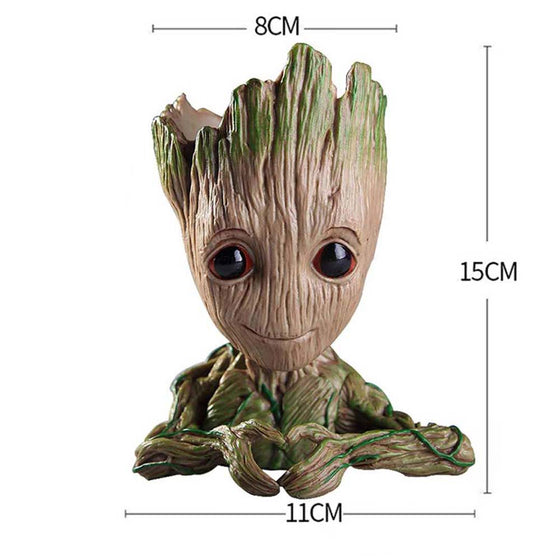 Tree Man Superhero Model Groot Flower Pot Office Creative Gift