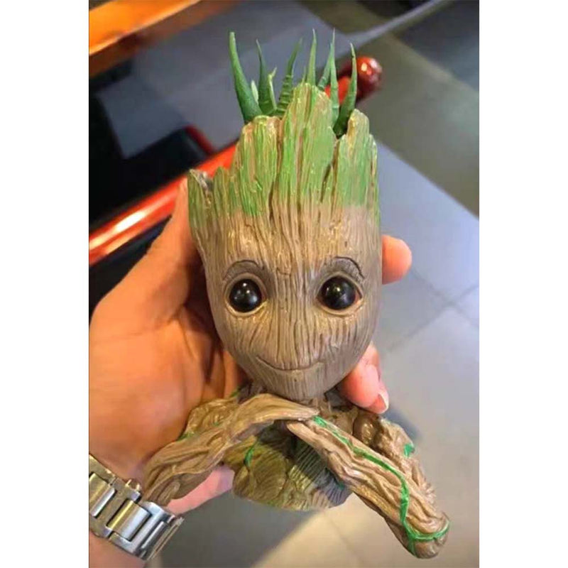 Tree Man Superhero Model Groot Flower Pot Office Creative Gift