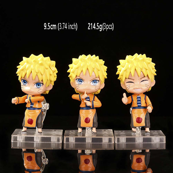 Uzumaki Naruto Kakashi Sasuke Itachi Sakura Q Ver Action Figure 3pcs