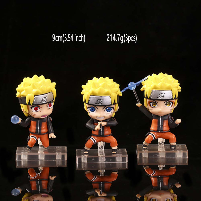 Uzumaki Naruto Kakashi Sasuke Itachi Sakura Q Ver Action Figure 3pcs