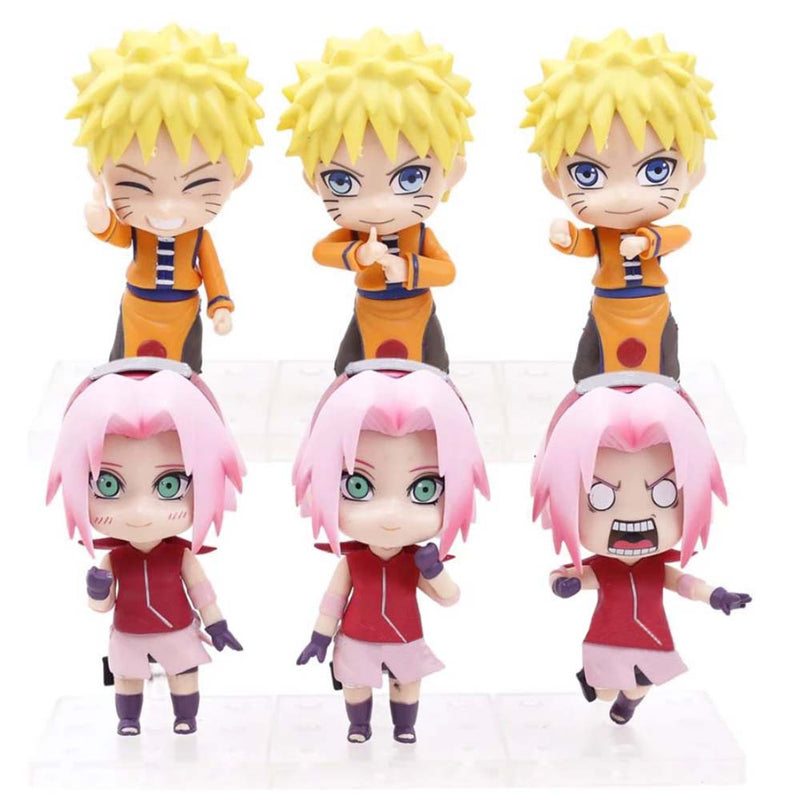 Uzumaki Naruto Kakashi Sasuke Itachi Sakura Q Ver Action Figure 3pcs