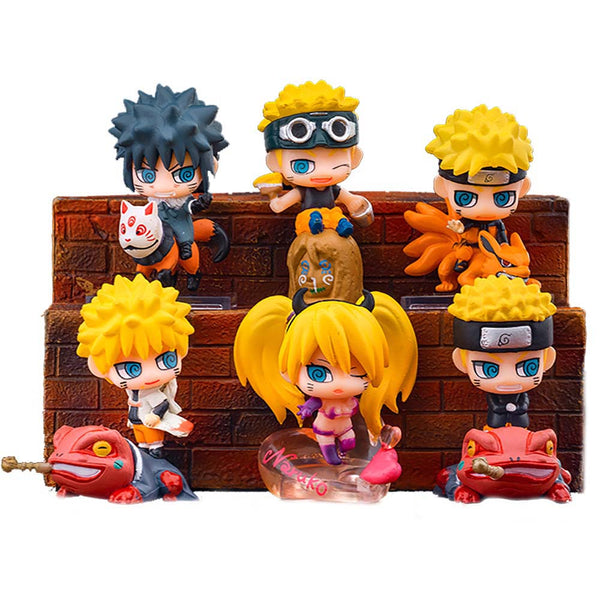 Uzumaki Naruto Namikaze Minato Q Ver Action Figure Set Toy 6cm