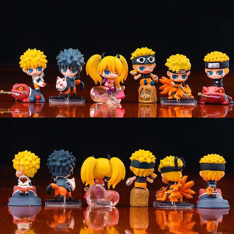 Uzumaki Naruto Namikaze Minato Q Ver Action Figure Set Toy 6cm