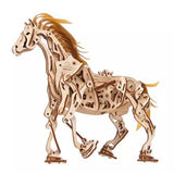 Wooden Puzzle Movable Horse Model Mechanical Rotation DIY Assembly Toy - Toysoff.com