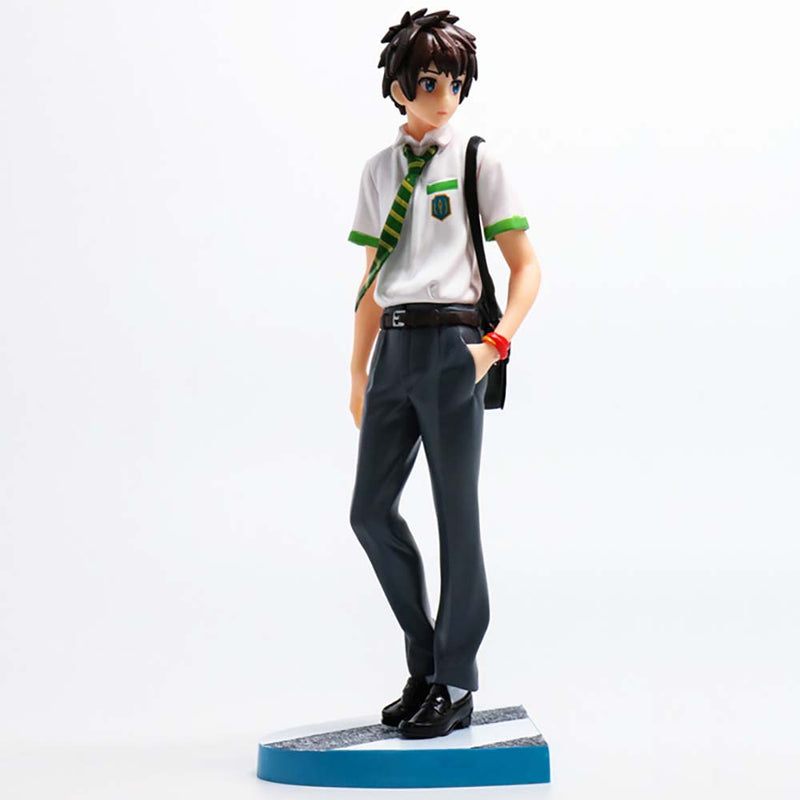 Your Name Tachibana Taki Miyamizu Mitsuha Action Figure Model Toy 23cm