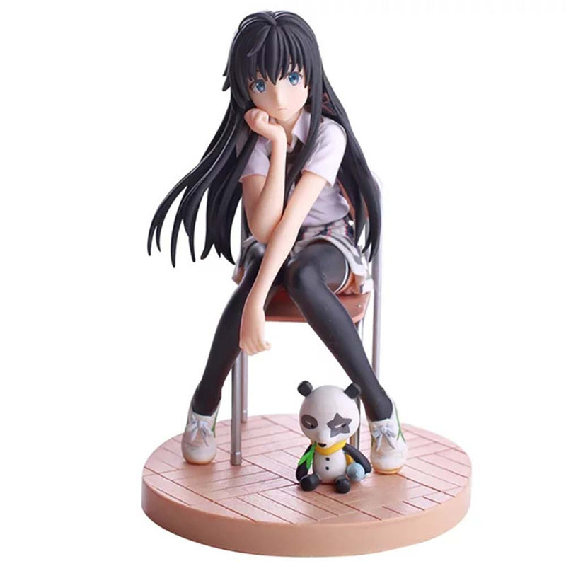 Yukinoshita Yukino With Panda Action Figure Cute Toy 13cm