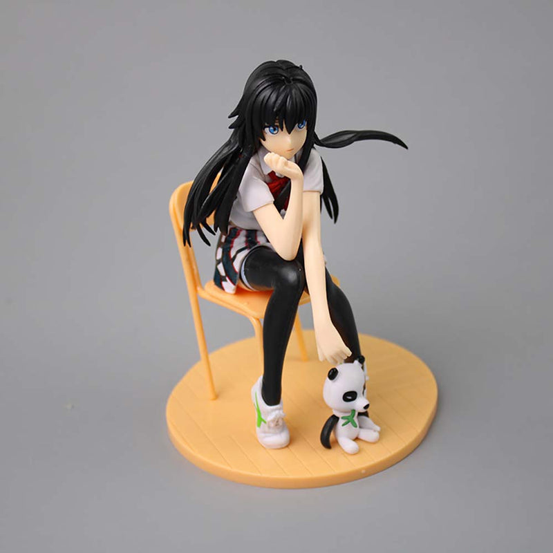 Yukinoshita Yukino With Panda Action Figure Cute Toy 13cm