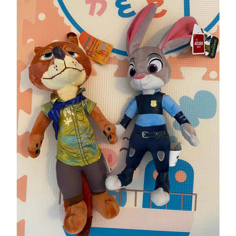 Zootopia Fox Nick Wilde Rabbit Judy Cartoon Animal Plush Toy