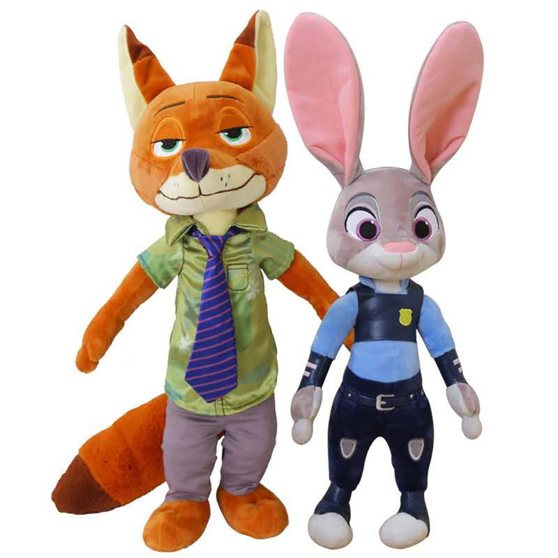 Zootopia Fox Nick Wilde Rabbit Judy Cartoon Animal Plush Toy